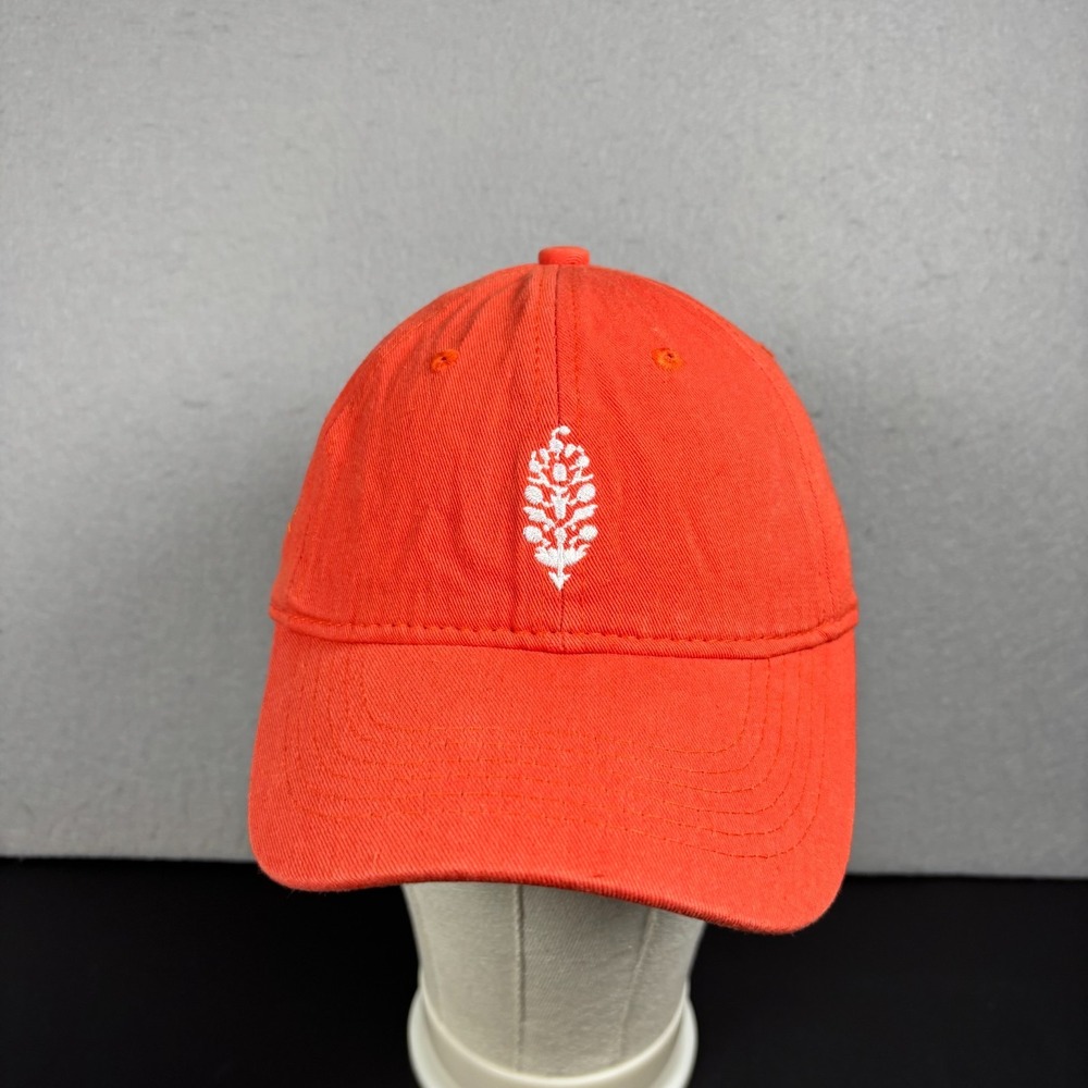 Free People FP Movement Red Big Buti Logo Baseball Cap Orange Strapback Hat OSFM
